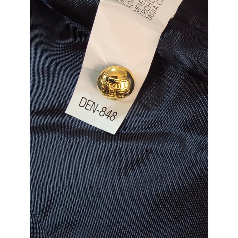 Zara Woman Navy Blue Gold Military Hussar Braided Embroidery Jacket XS 8057/697 - Picture 13 of 14